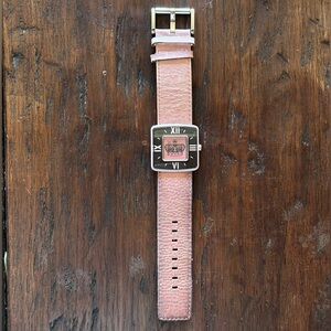 Juicy Couture Pink and Brown Leather Watch